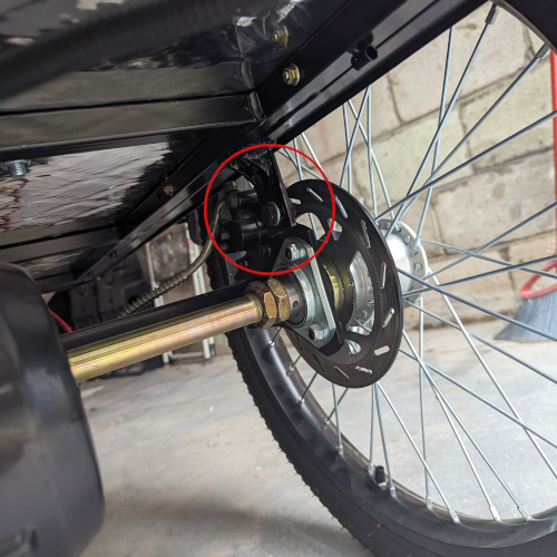 bolt location- rear to frame 3